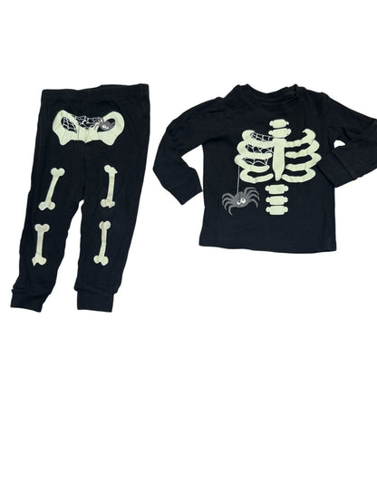 George Baby Glow Skeleton Pajama Set 18-24M