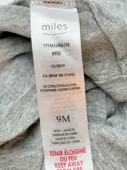 Miles Kids Gray Pocket T-Shirt 9M