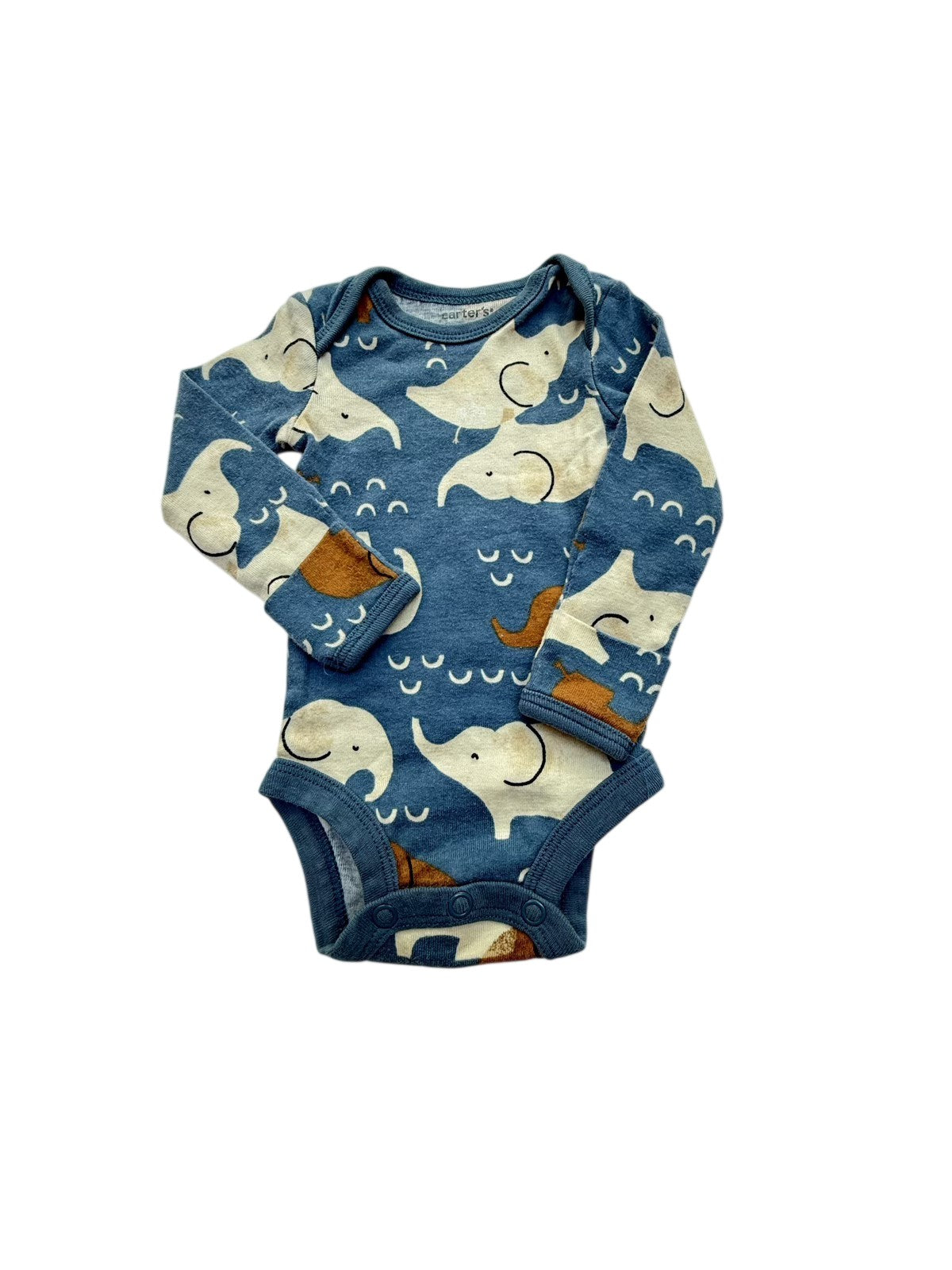Carter's Elephant Print Bodysuit Newborn