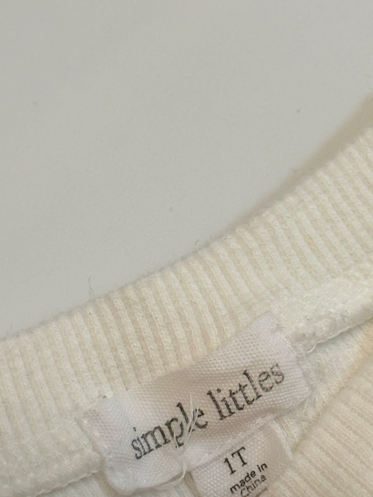Simple Littles Thick Organic Cotton Ribbed Knit Set 1T