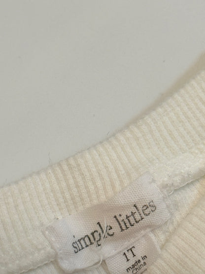 Simple Littles Thick Organic Cotton Ribbed Knit Set 1T