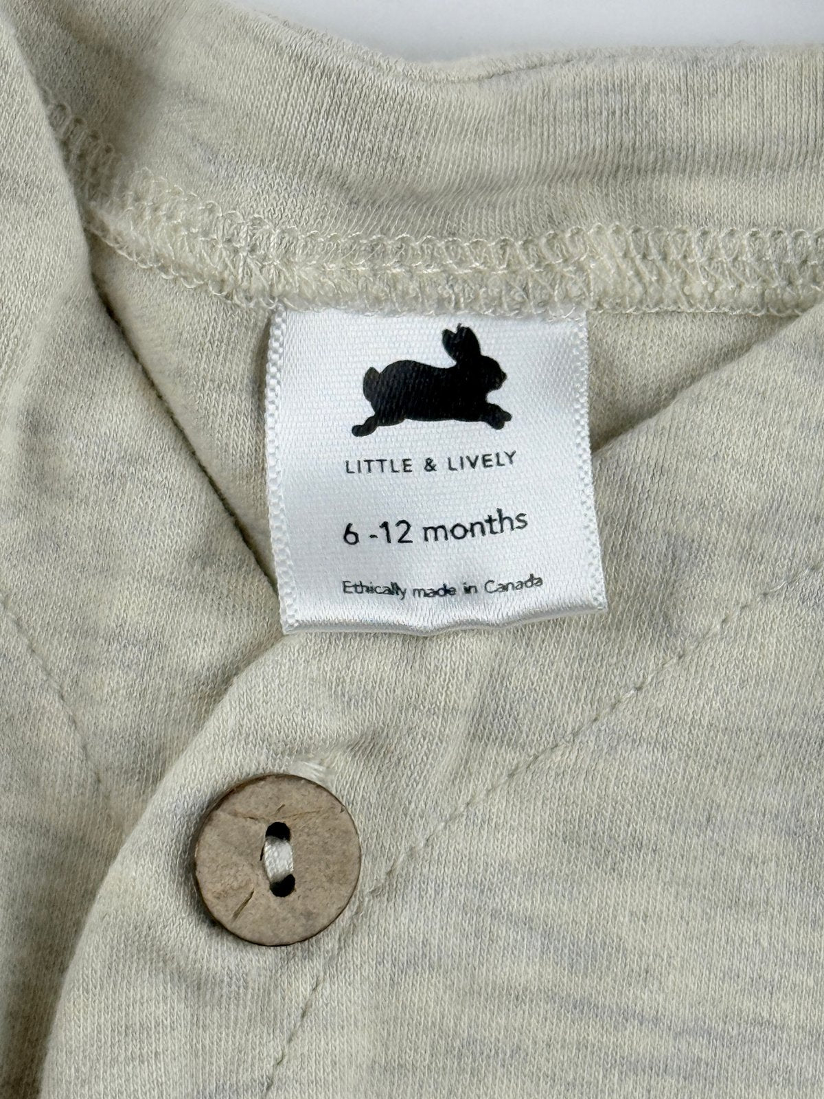 Little & Lively Oatmeal Cardigan 6-12M