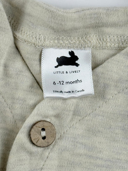 Little & Lively Oatmeal Cardigan 6-12M