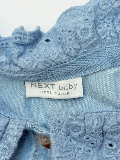 Next Baby Chambray Floral Dress 6-9M