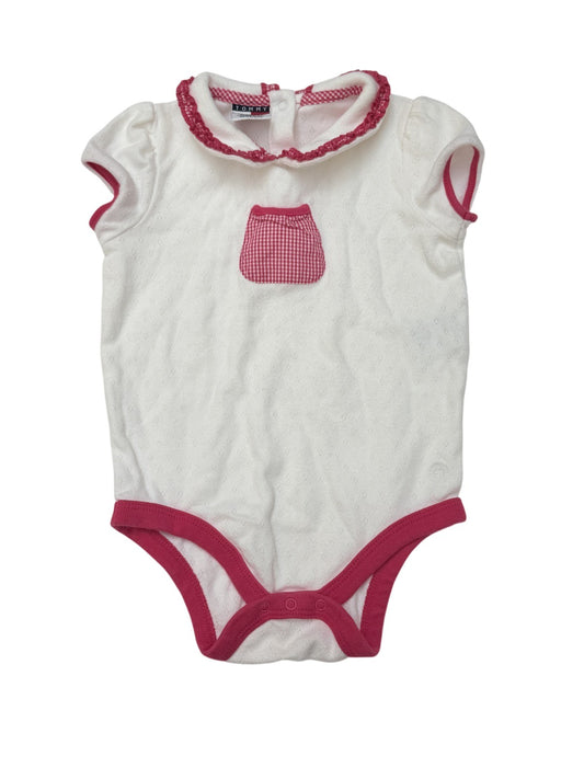 Tommy Hilfiger White Pink Bodysuit 12-18m