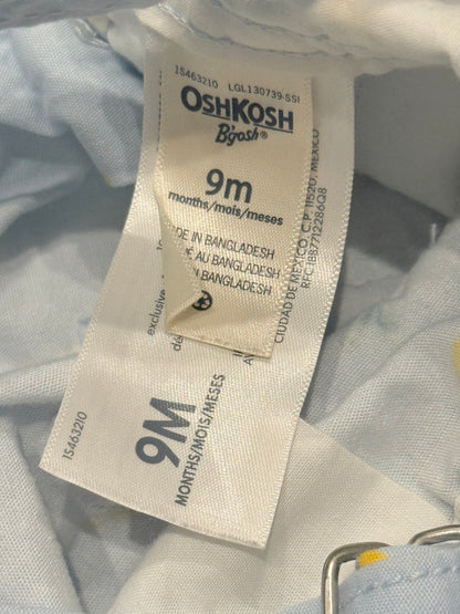OshKosh B'gosh Floral Chambray Overalls 9M
