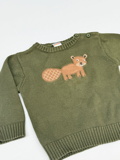 Gymboree Beaver Sweater 18-24 Months