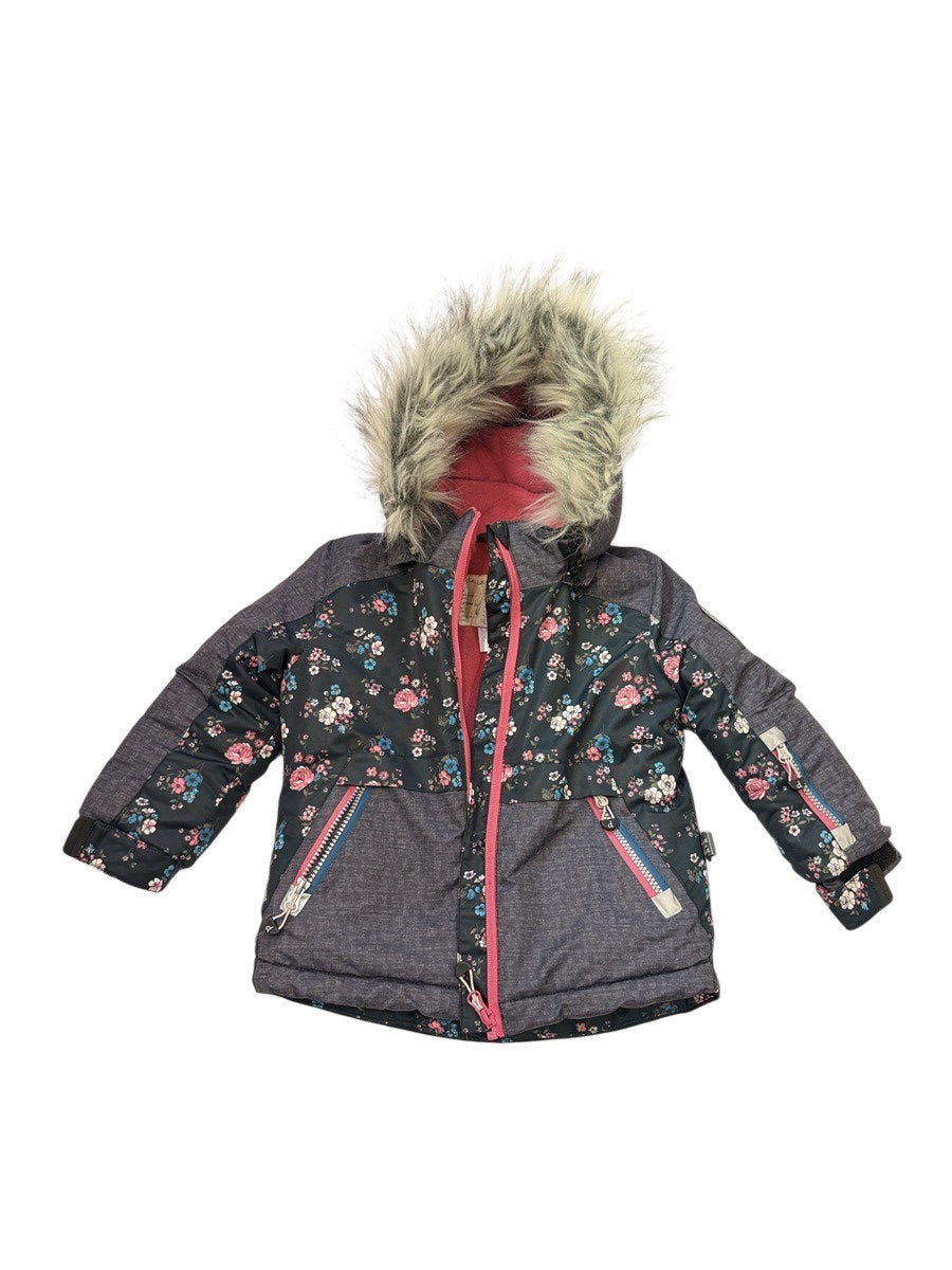 Deux par Deux Floral Winter Jacket Girls
