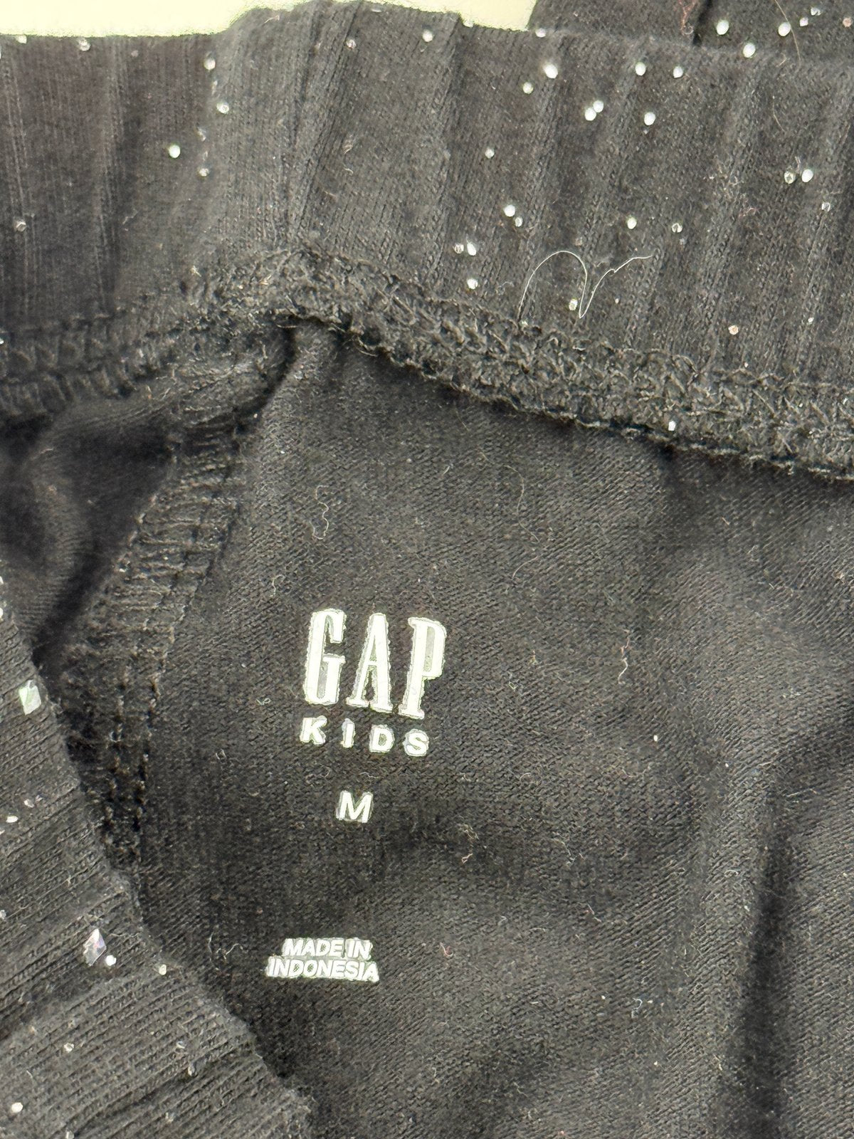 Gap Kids Black Glitter Leggings Size M (8-9) 8-9