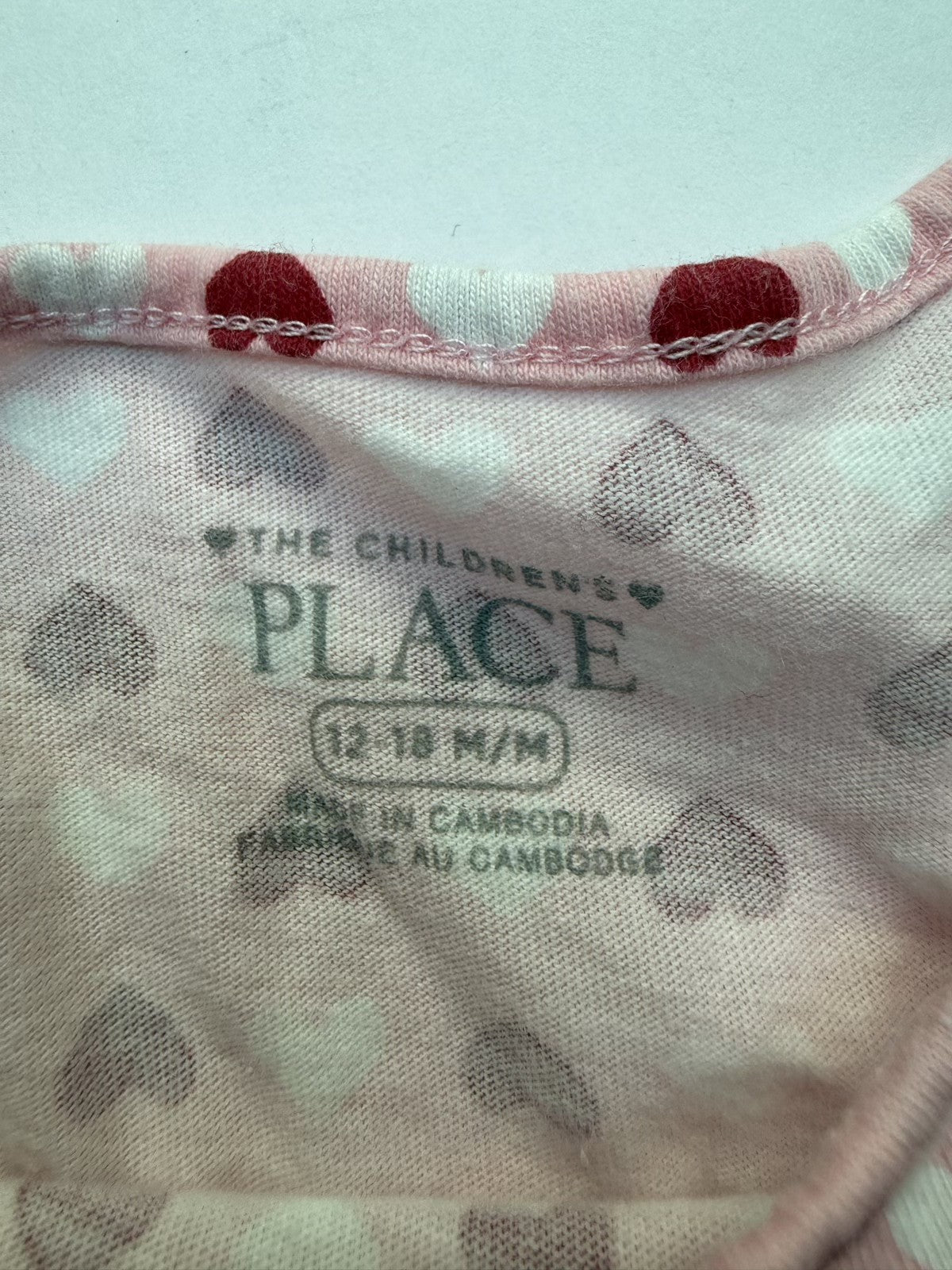 The Children's Place Heart Print Top 12-18m