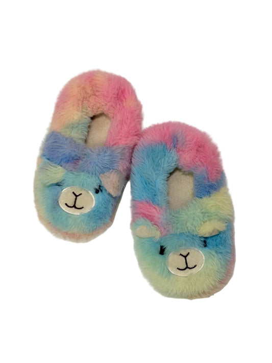Chaussons en peluche Lama Arc-en-ciel inconnus Taille L 9-10