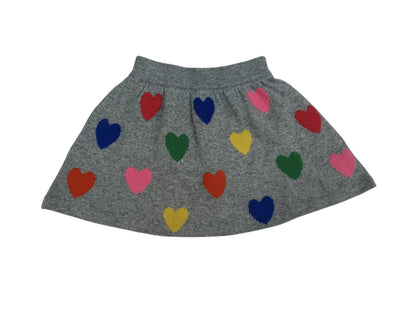 Mini Boden Heart Knit Skirt Girls 5-6Y