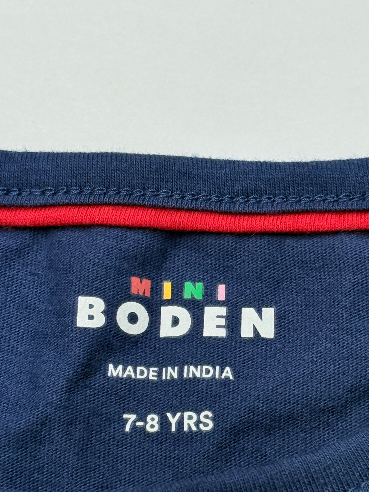 NWT - Mini Boden Reindeer Sleigh Embroidered Top 7-8Y