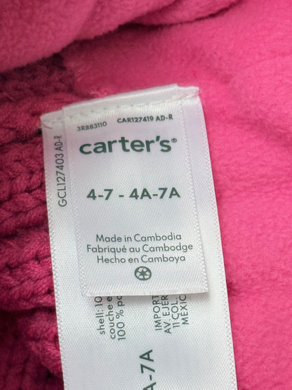 Carter's Pink Ribbed Knit Beanie Size 4-7