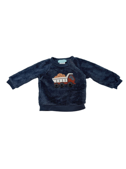 Pekkle Fleece Dump Truck Sweatshirt 6M