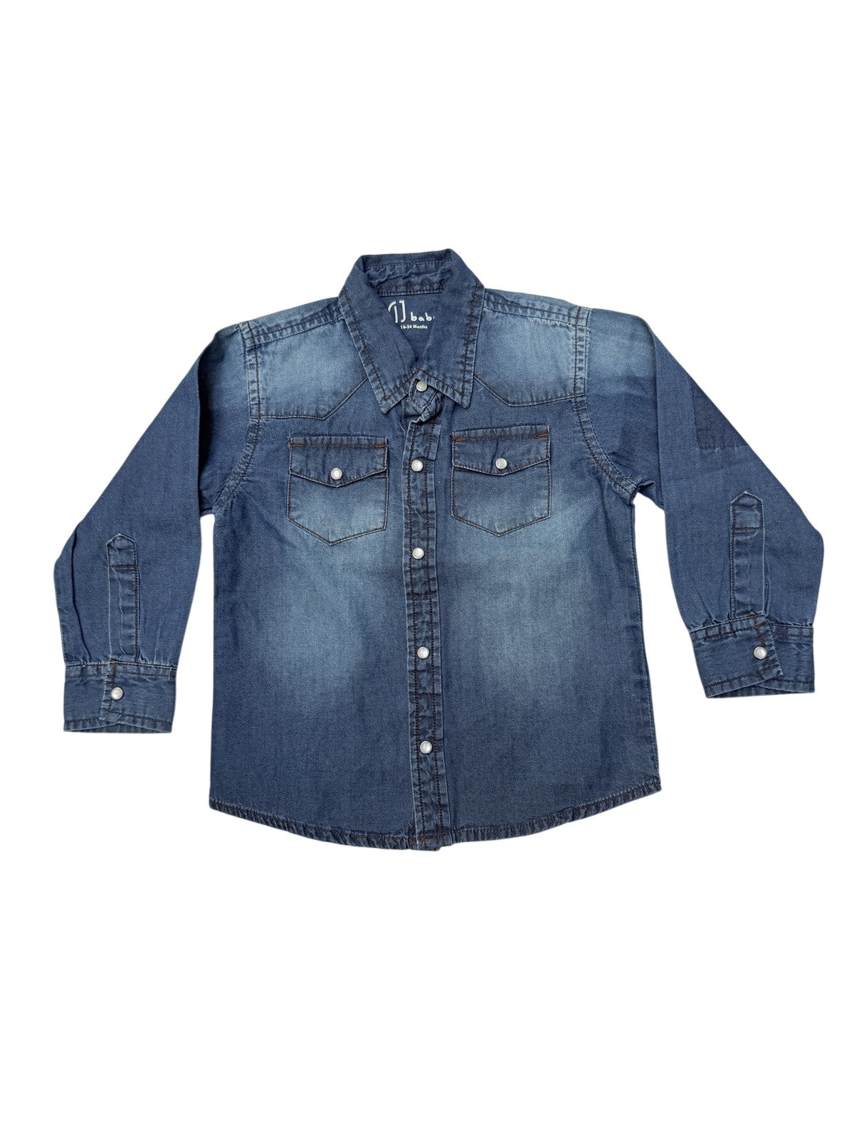 GJ Baby Denim Snap Shirt 18-24 Months