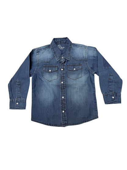 GJ Baby Denim Snap Shirt 18-24 Months