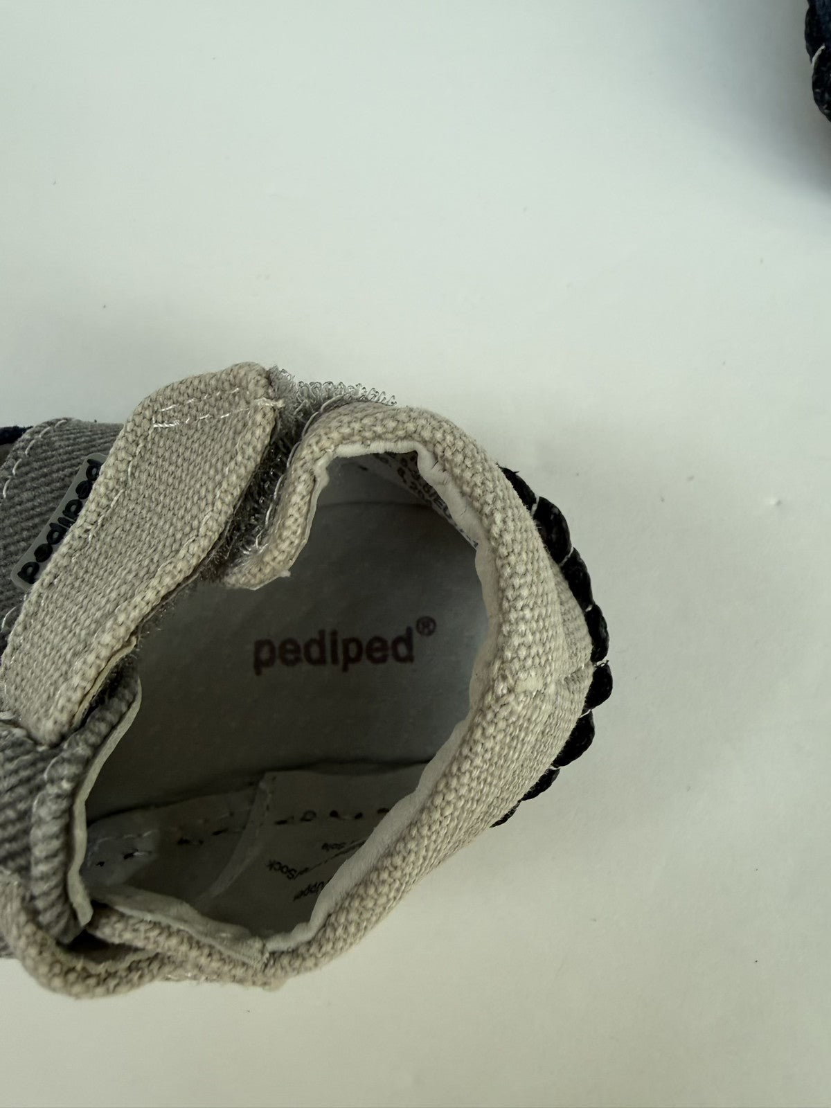 Pediped Navy Gray Sandal Size 2.5-3.5