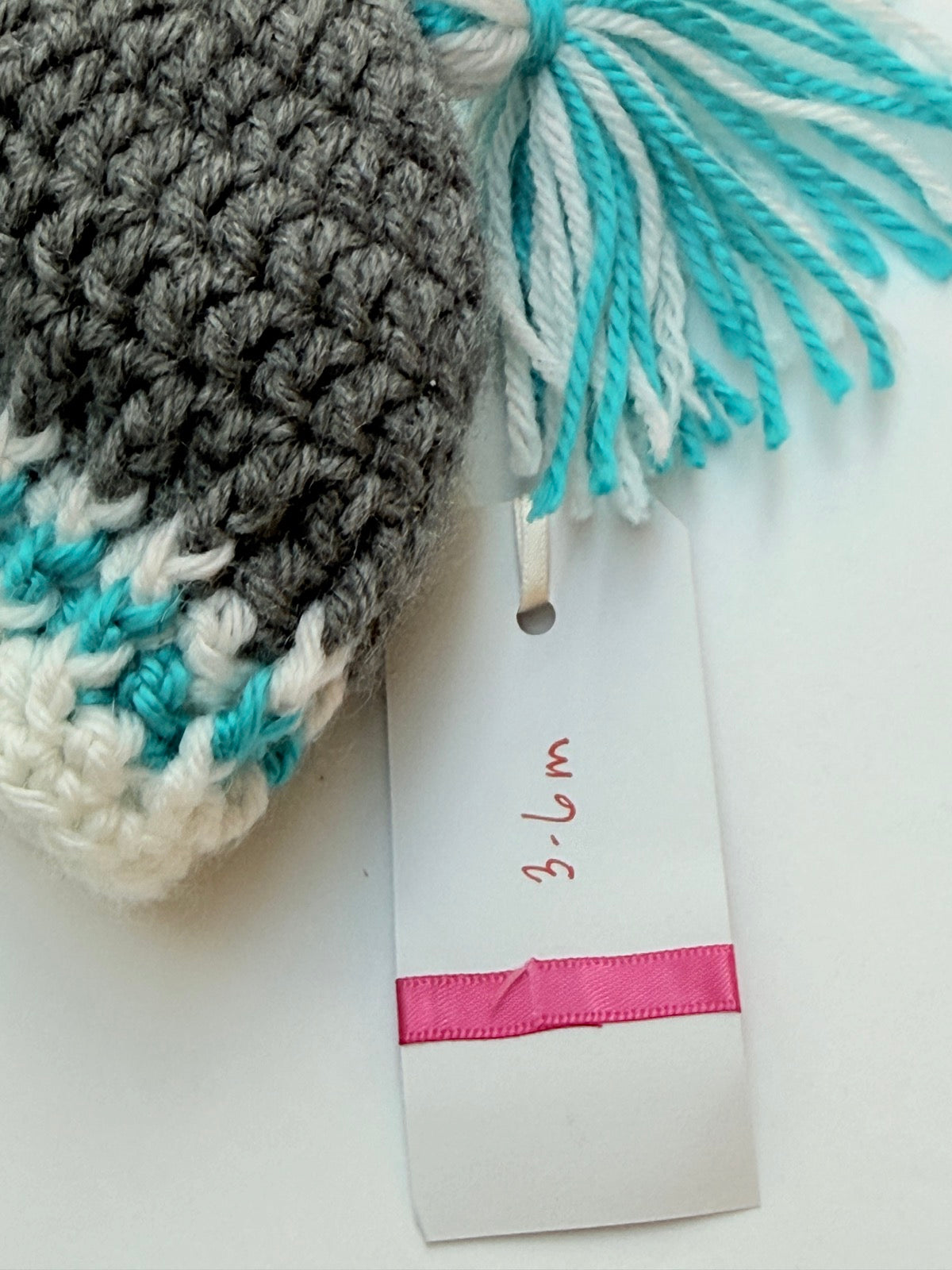 Handmade Crochet Baby Beanie Tassel Hat 3-6m