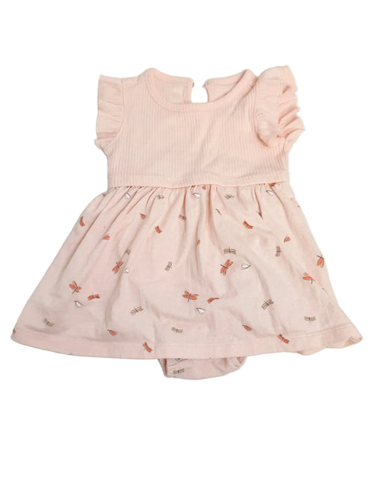 Carter's Pink Dragonfly Bodysuit Dress 9m