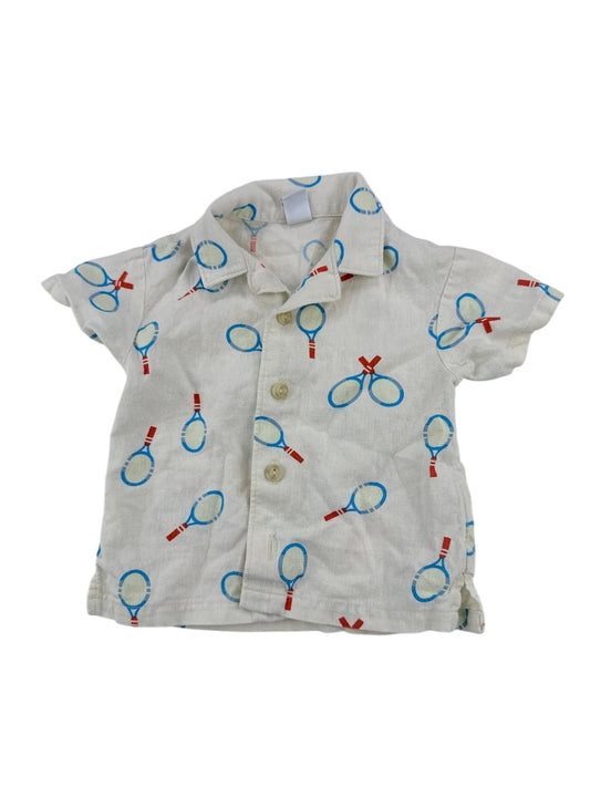 Old Navy Tennis Racket Print Shirt 12-18M
