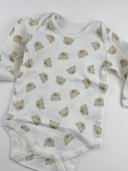Bear Print Bodysuit Size 12-18M