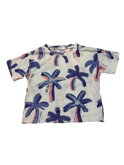 Keep Away From Fire Palm Tree Tee 9-12m