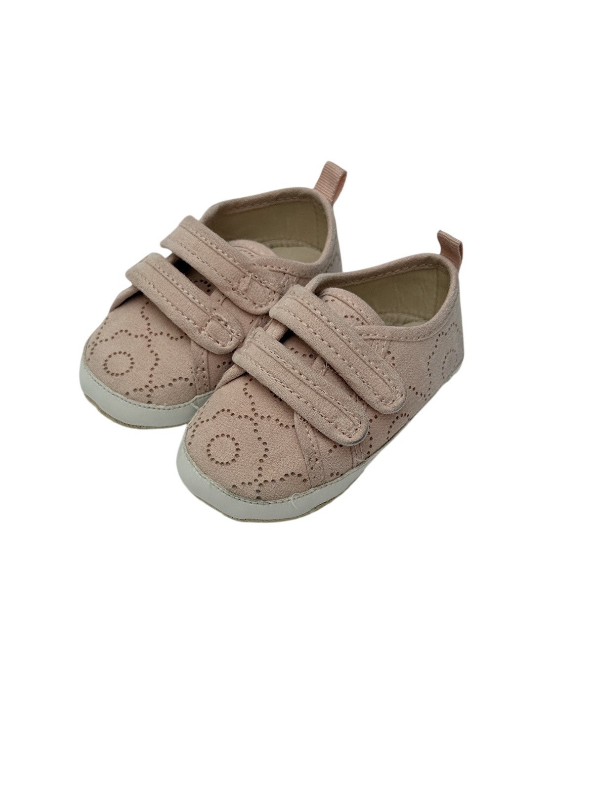 Old Navy Pink Floral Perforated Baby Sneakers 3-6M