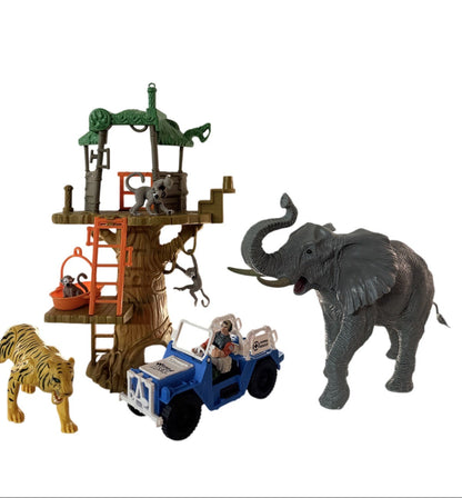 World of Animals Safari Jungle Playset Toy Set