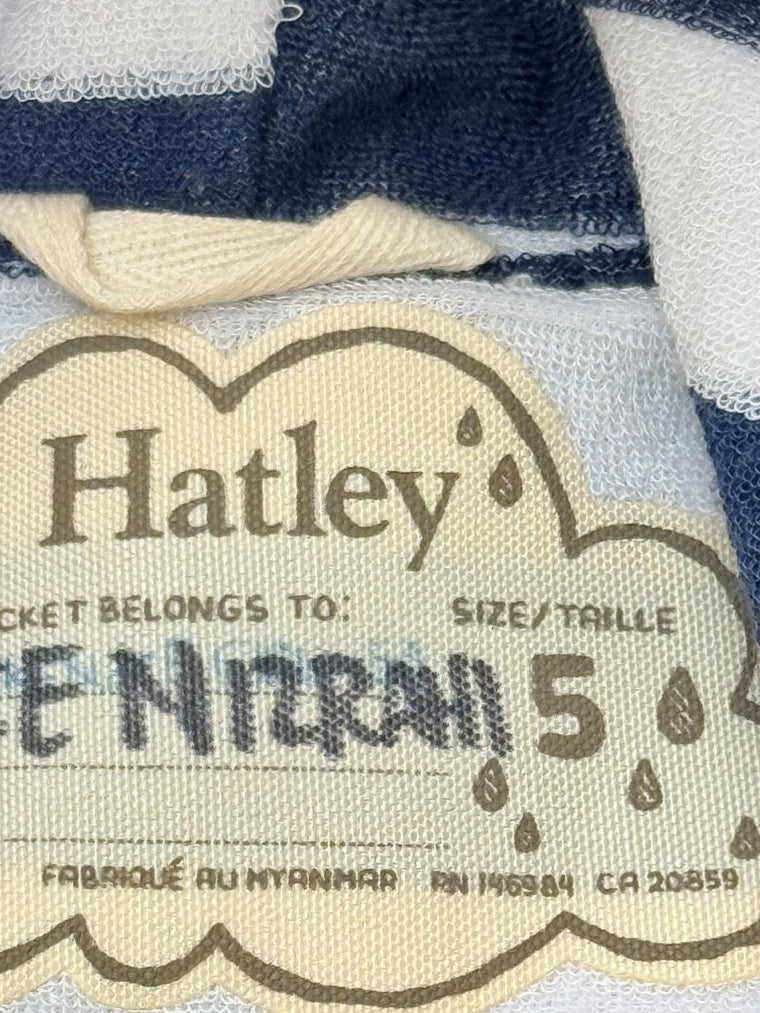 Hatley Yellow Fleece-Lined Rain Jacket Size 5