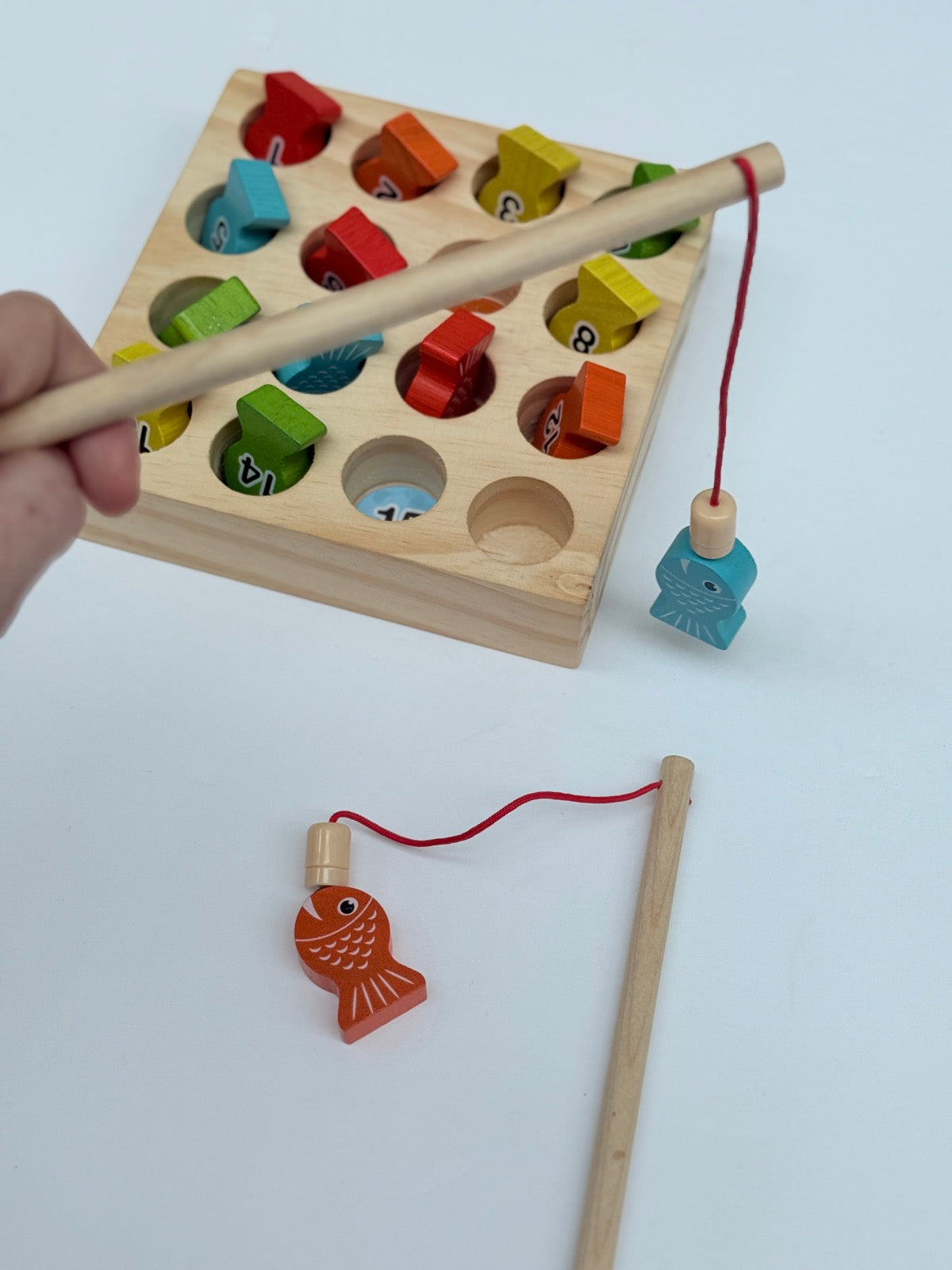 Wooden Magnetic Fishing Number Sorting Board Game