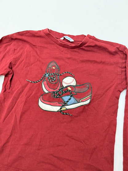 Mayoral Sneaker Graphic Long Sleeve T-Shirt Size 6