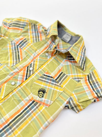 Knuckleheads Plaid Button-Up Shirt 2T