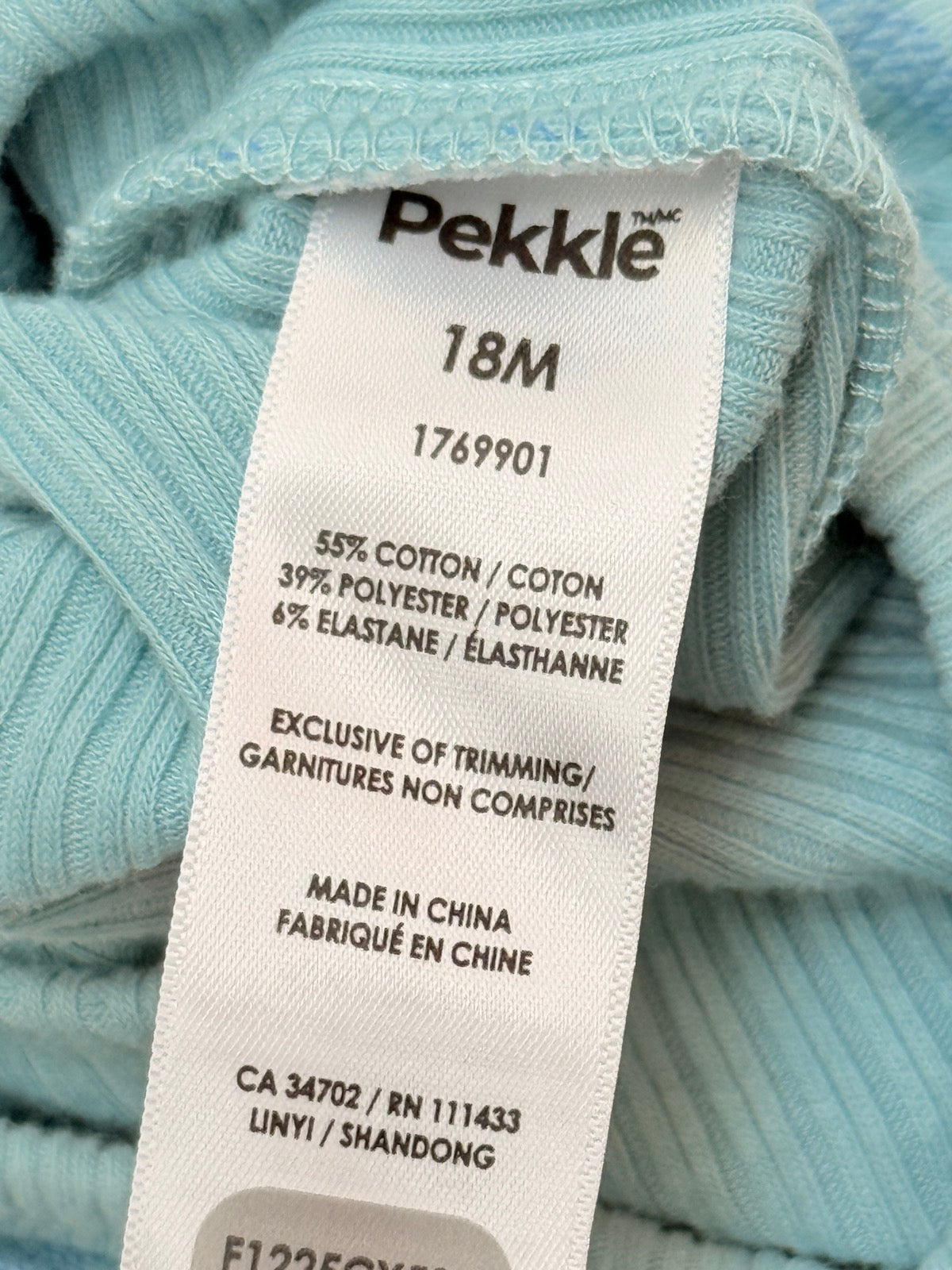 Pekkle Striped Bodysuit 18M