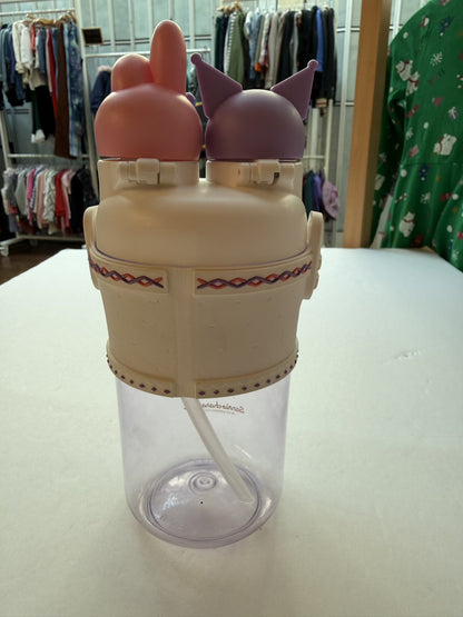 Sanrio Kuromi My Melody Dual Straw Cup