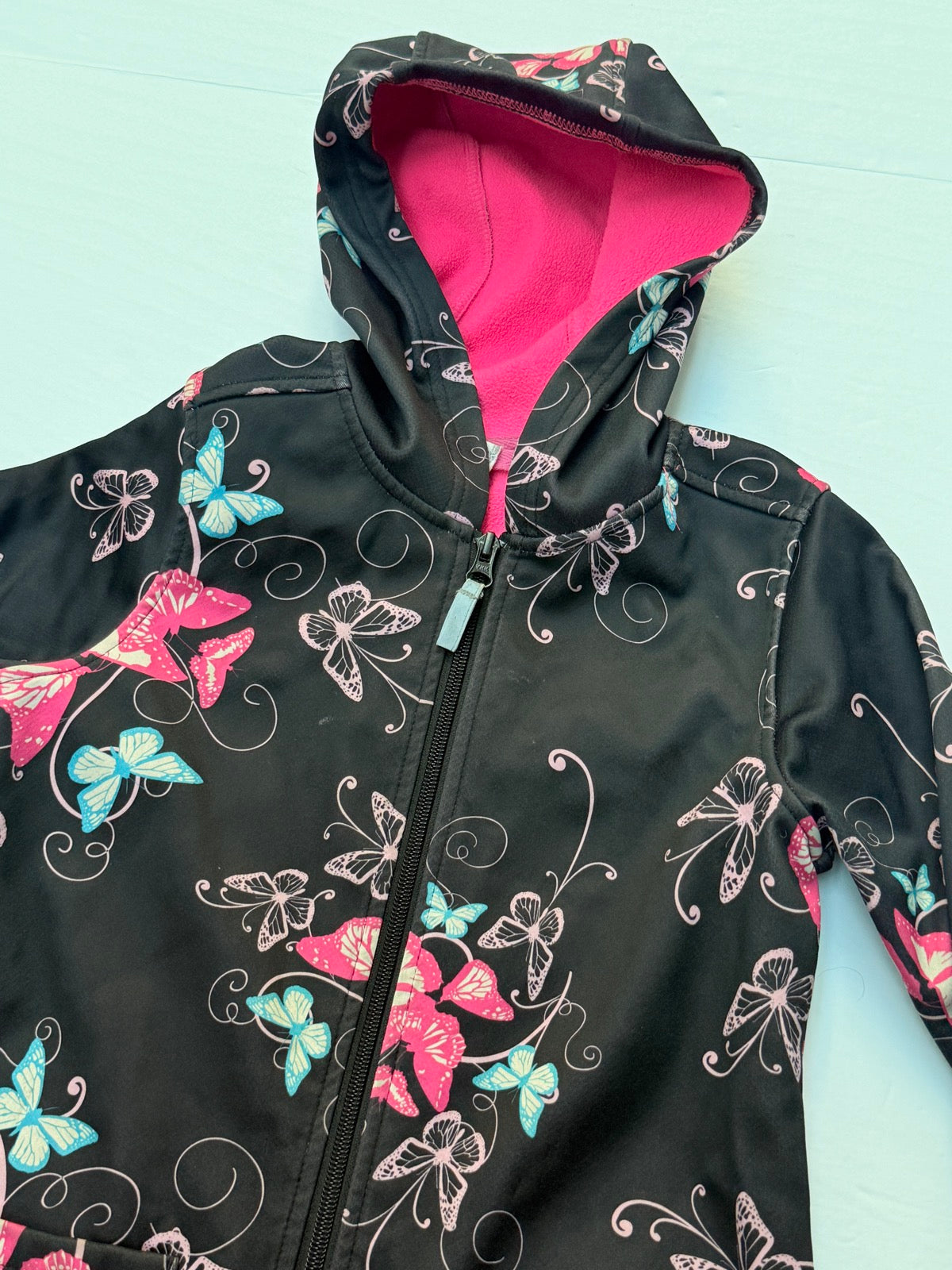 Jan & Jul Butterfly Softshell Jacket Size 6-7Y