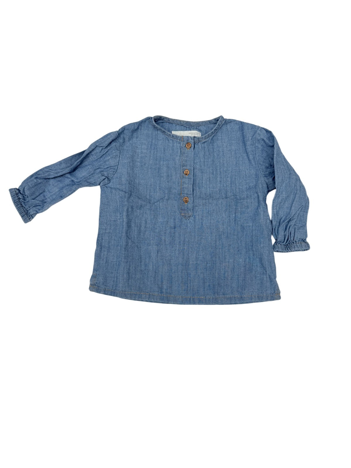 Zara Chambray Button Shirt 6-9M