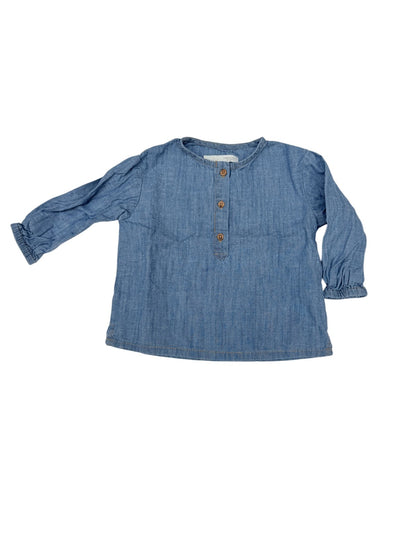 Zara Chambray Button Shirt 6-9M