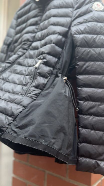 Moncler Black Hooded Packable Down Jacket US