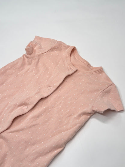 George Pink Polka Dot Romper 3-6m