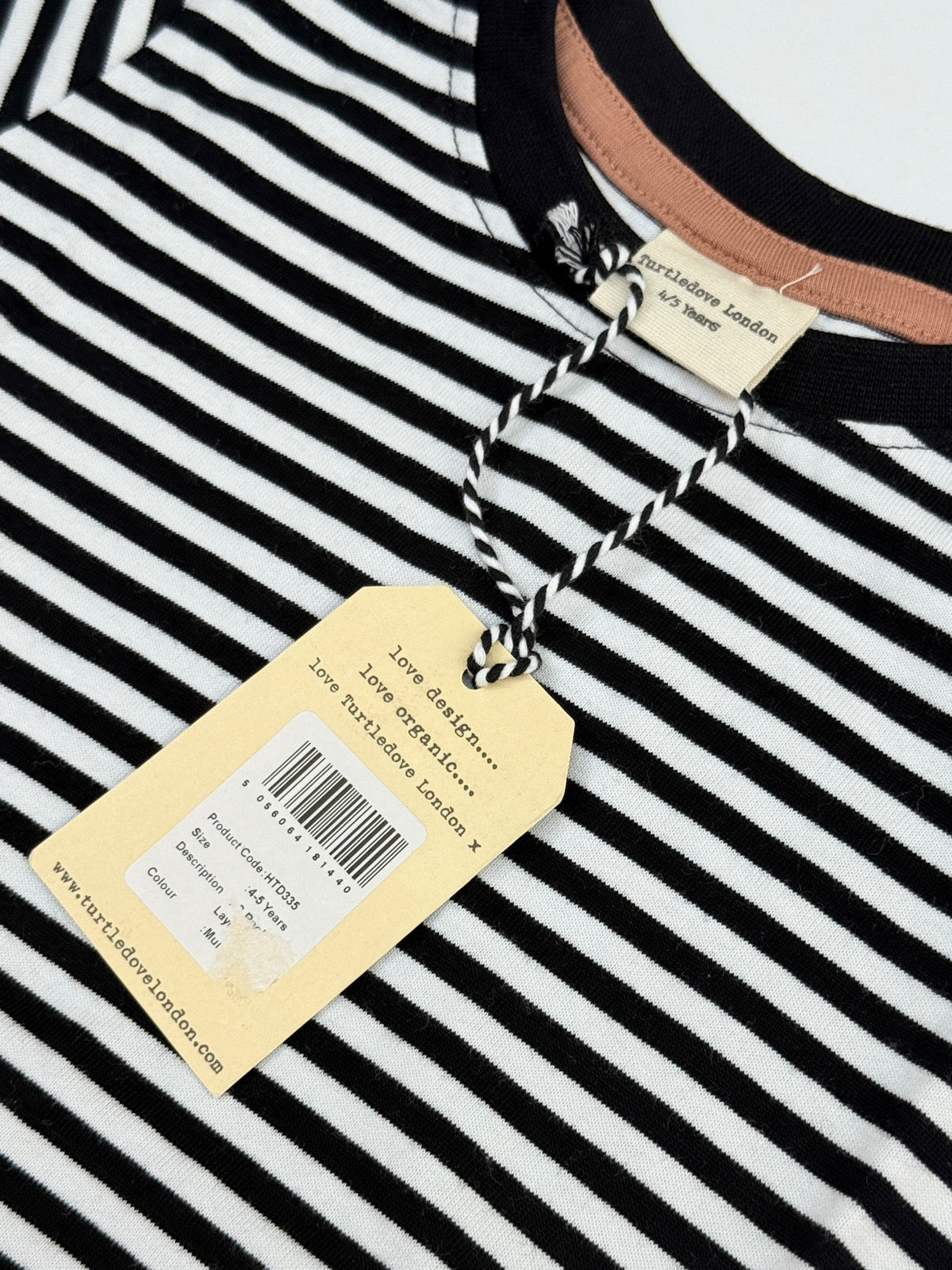 Turtledove London Stripe T-Shirt 4-5 Years