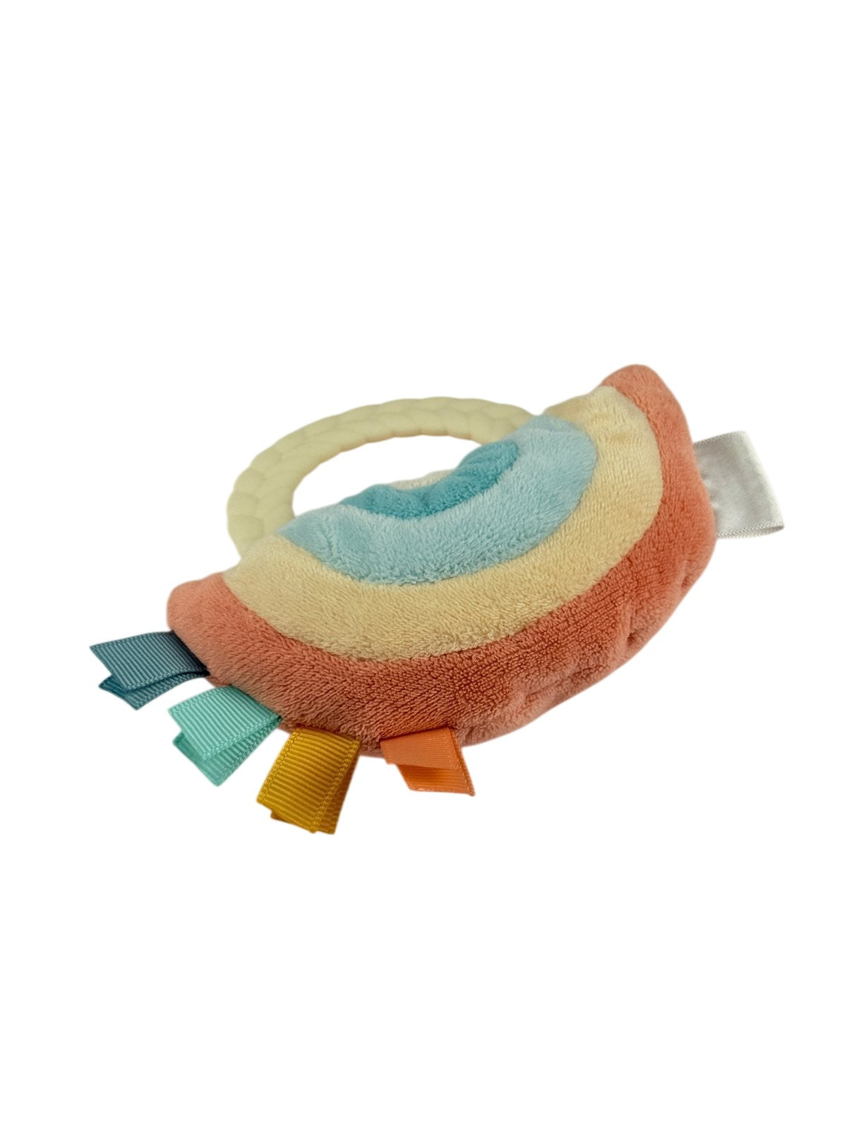 Plush Rainbow Teether Rattle Toy