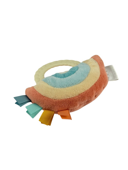 Plush Rainbow Teether Rattle Toy