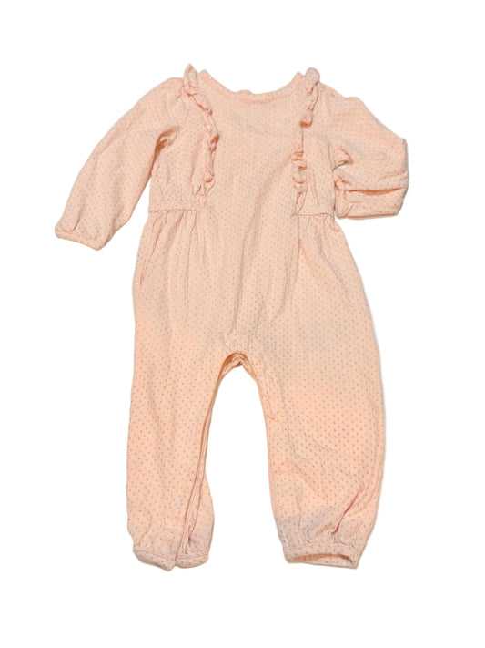 babyGap Pink Glitter Dot Jumpsuit 12-18m