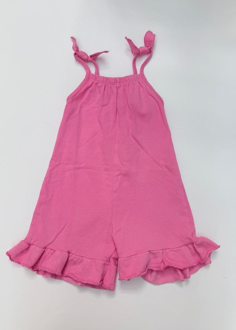 Zara Pink Ruffle Romper Size 3-4Y