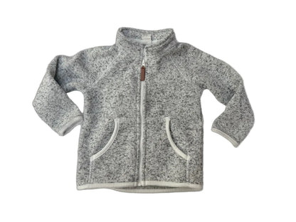 H&M Gray Zip-Up Fleece Hoodie 18M