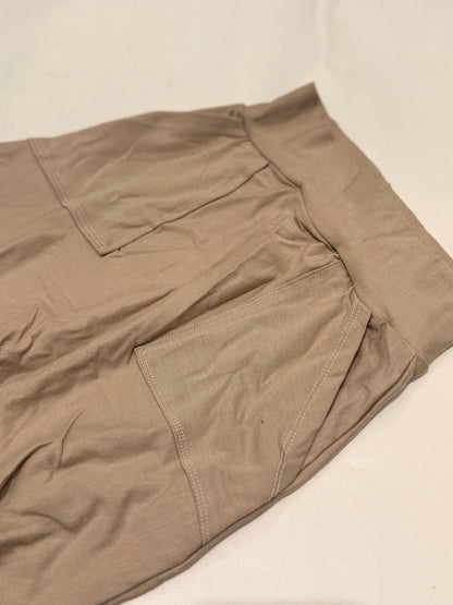 Tiny Button Apparel Beige Harem Joggers Size 3/4