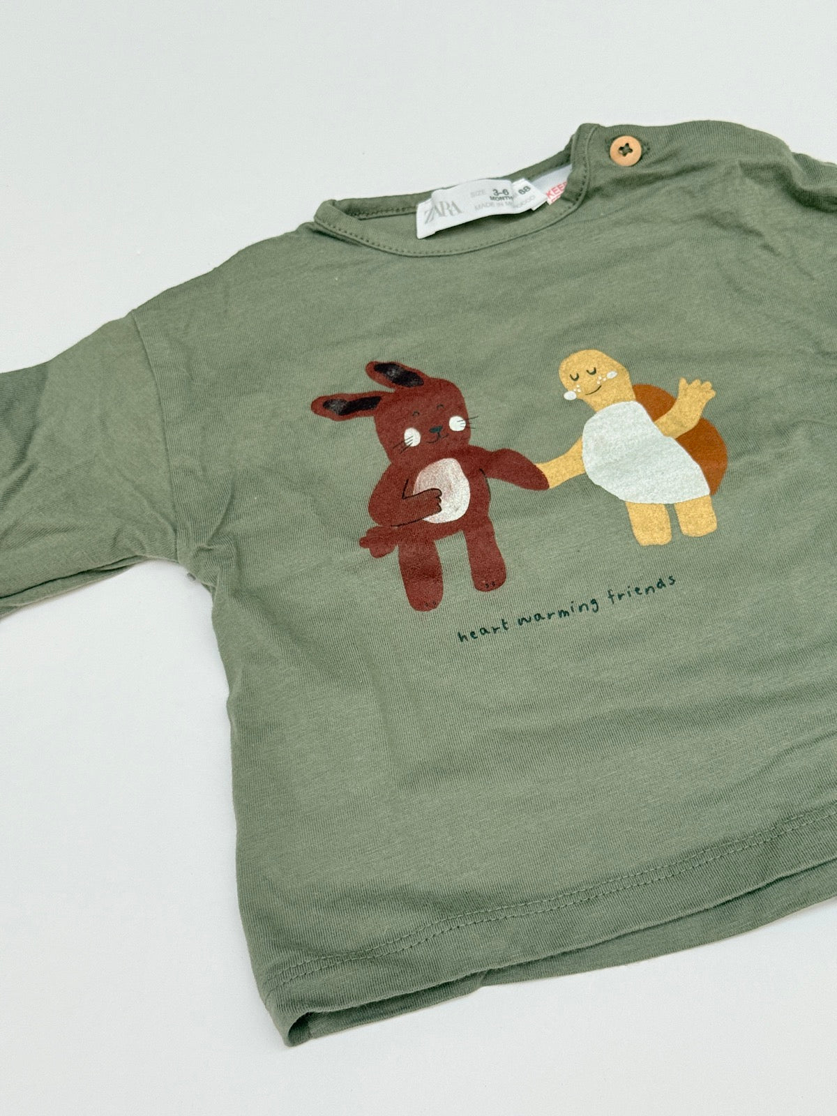 Zara Heart Warming Friends T-Shirt 3-6M