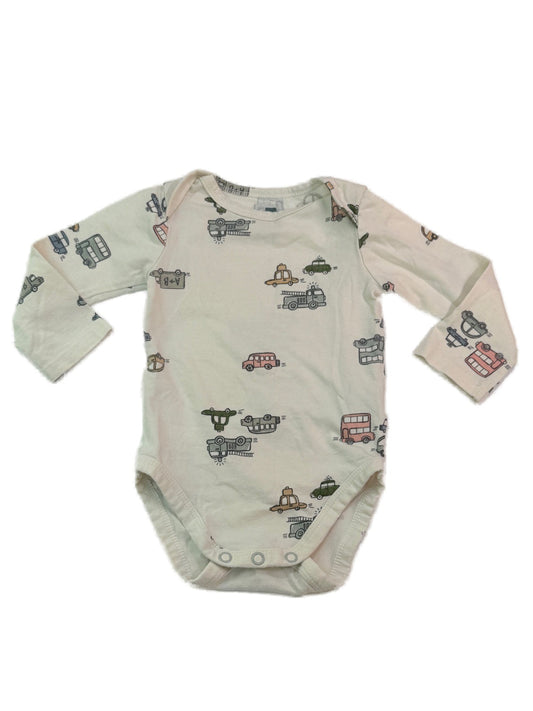 HEMA Vehicles Long Sleeve Baby Bodysuit 62 68