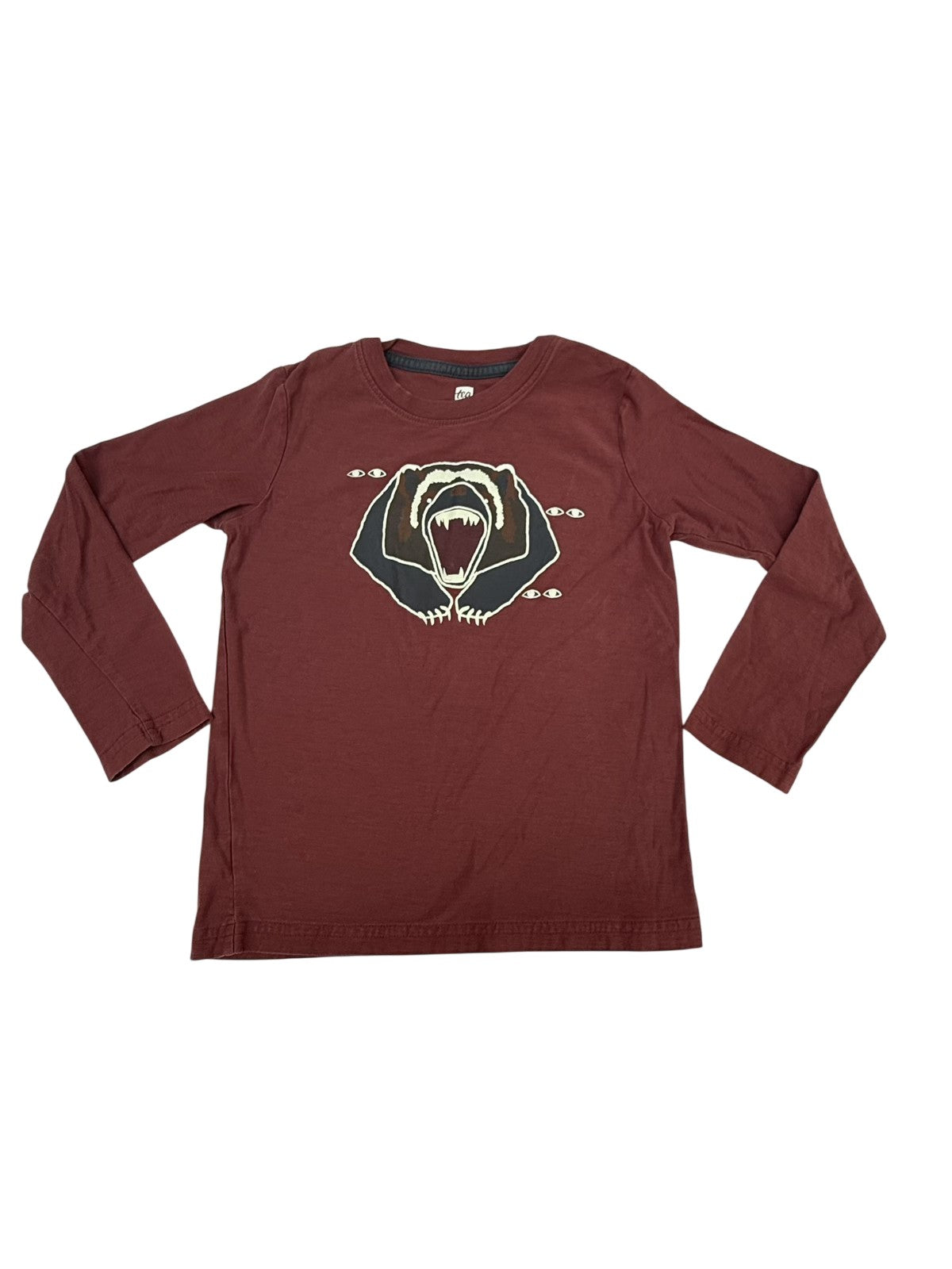 Tea Collection Bear Graphic Long Sleeve Tee Size 6